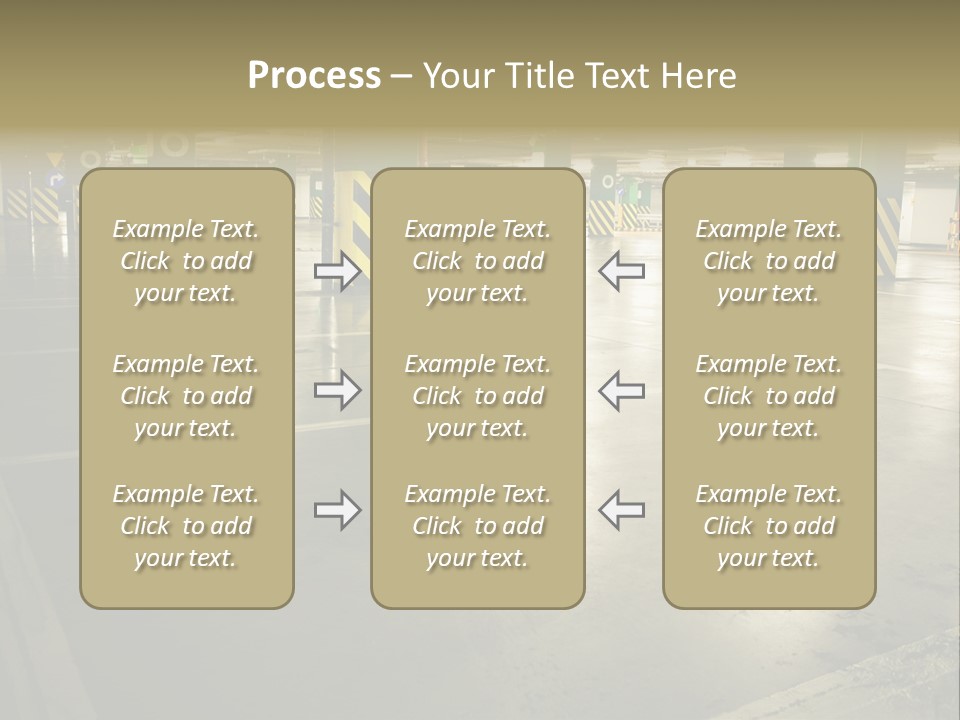 Car Parking In Garage PowerPoint Template