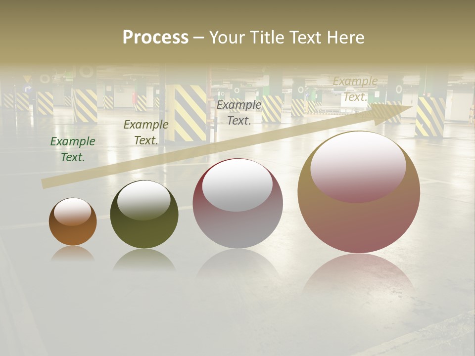 Car Parking In Garage PowerPoint Template