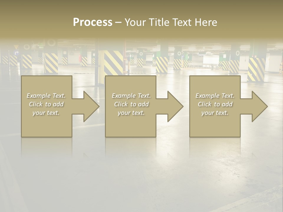 Car Parking In Garage PowerPoint Template