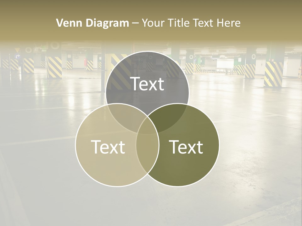 Car Parking In Garage PowerPoint Template