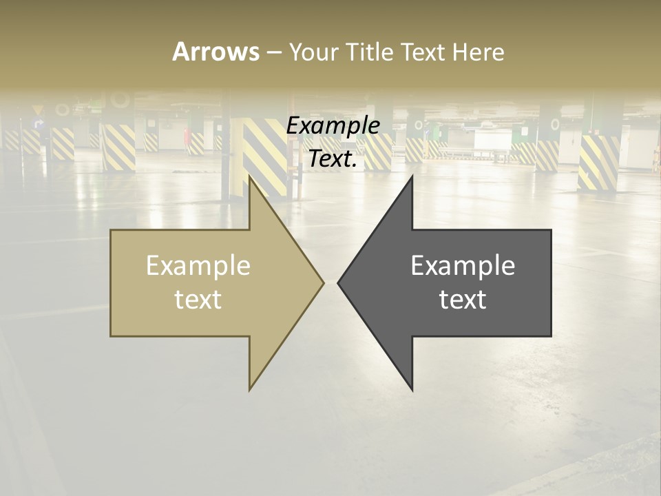 Car Parking In Garage PowerPoint Template