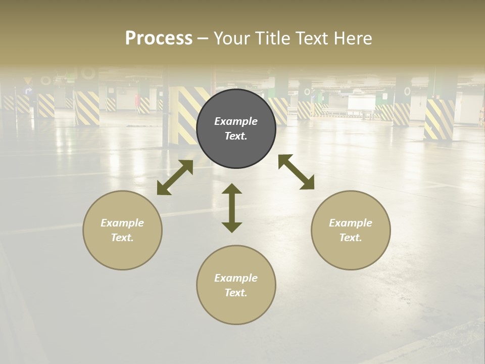 Car Parking In Garage PowerPoint Template
