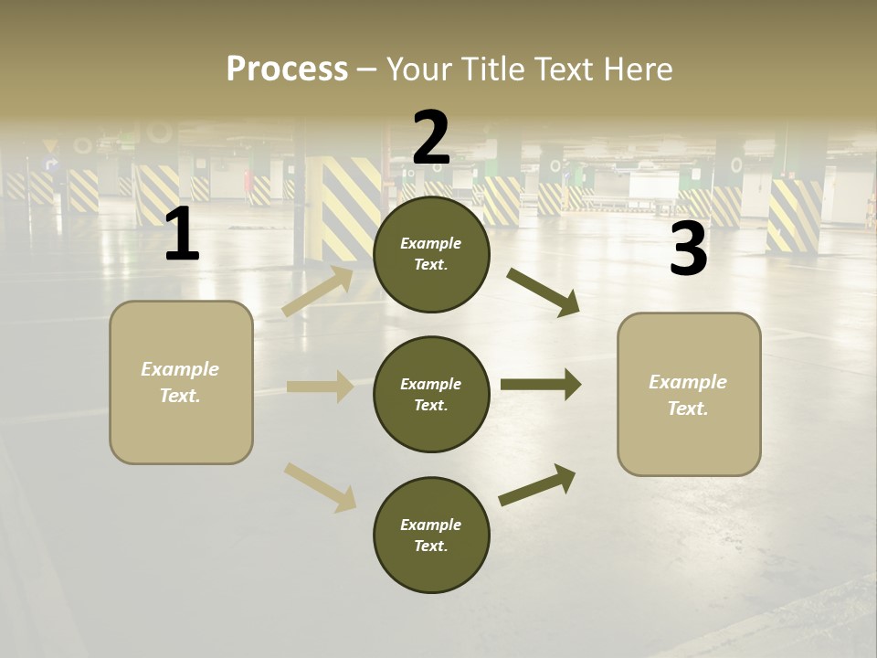 Car Parking In Garage PowerPoint Template