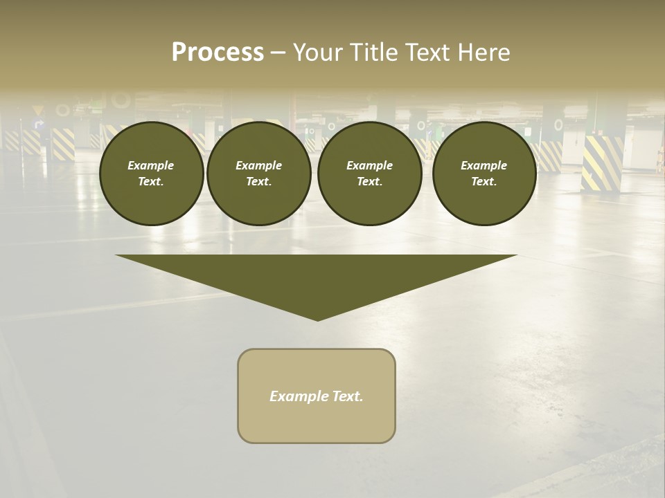 Car Parking In Garage PowerPoint Template