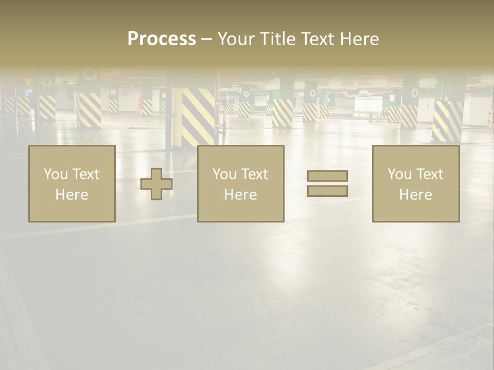 Car Parking In Garage PowerPoint Template