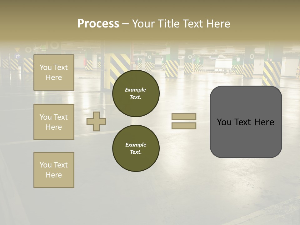 Car Parking In Garage PowerPoint Template