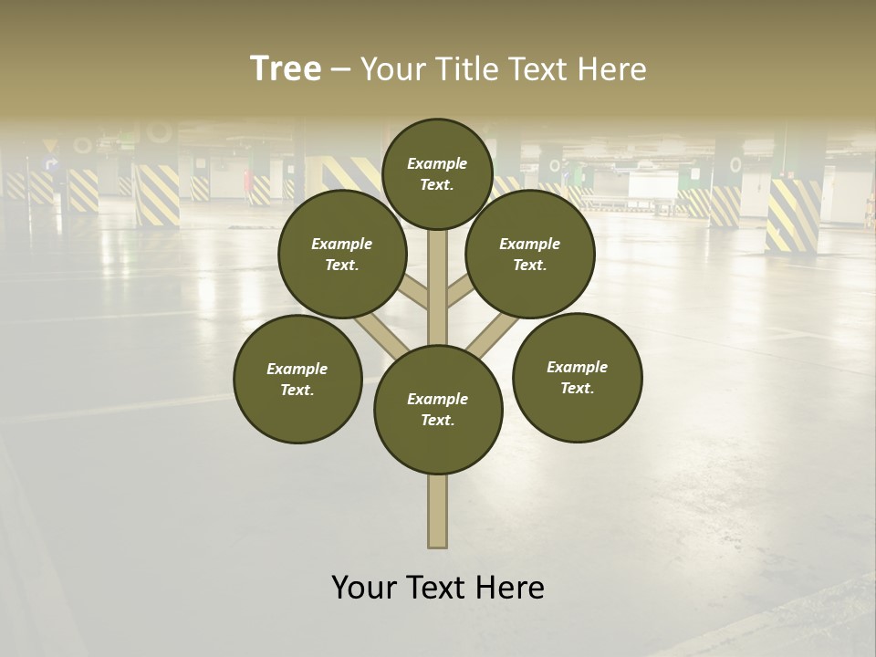 Car Parking In Garage PowerPoint Template