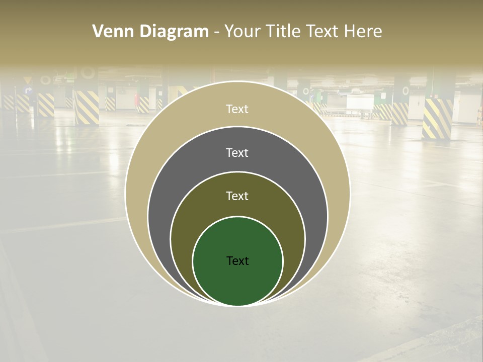 Car Parking In Garage PowerPoint Template
