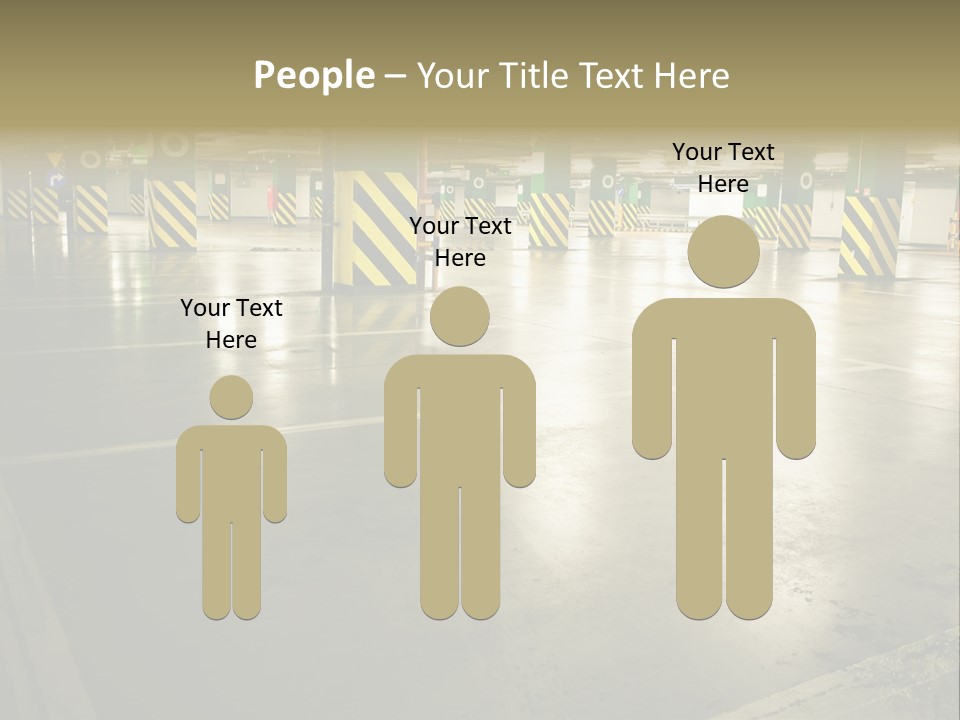 Car Parking In Garage PowerPoint Template