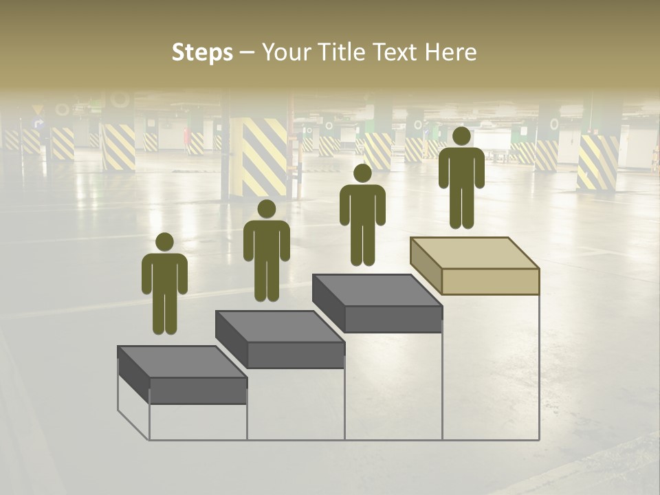 Car Parking In Garage PowerPoint Template