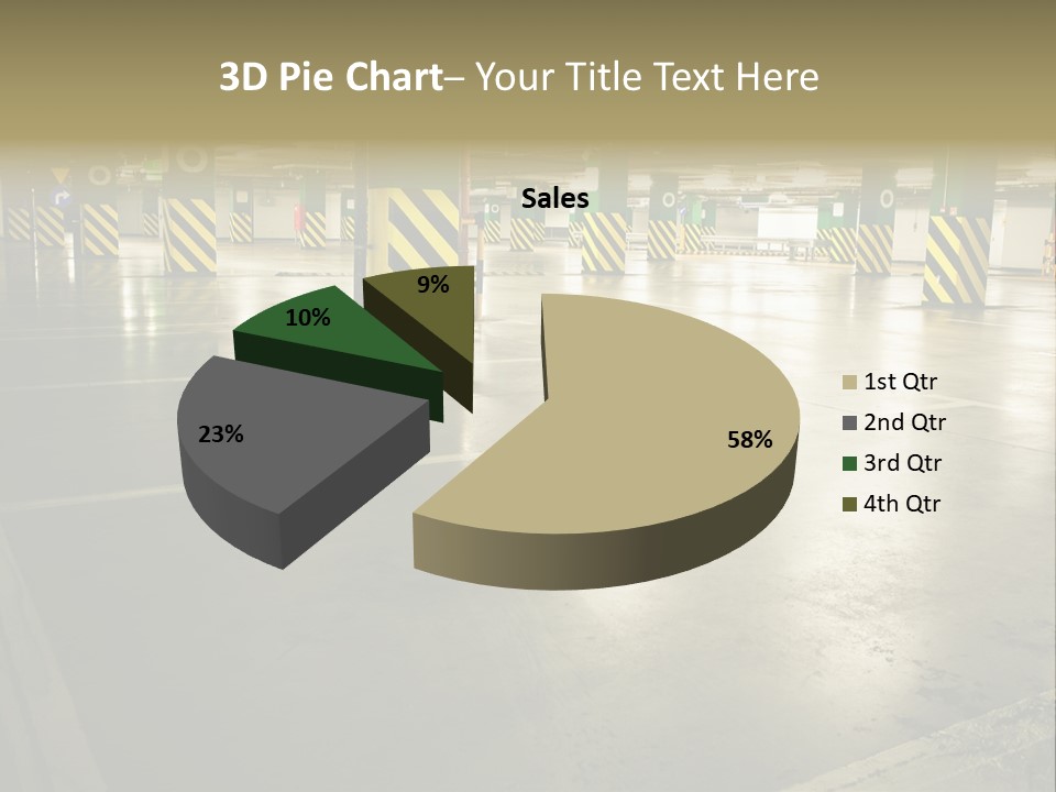 Car Parking In Garage PowerPoint Template