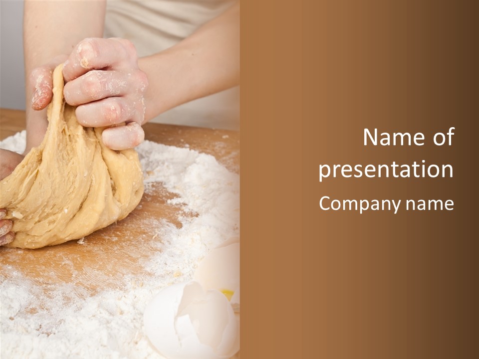 Table Raw Ingredient PowerPoint Template