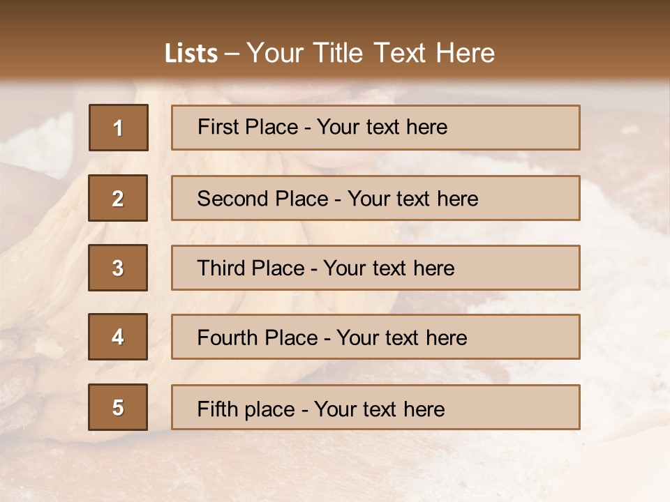 Table Raw Ingredient PowerPoint Template