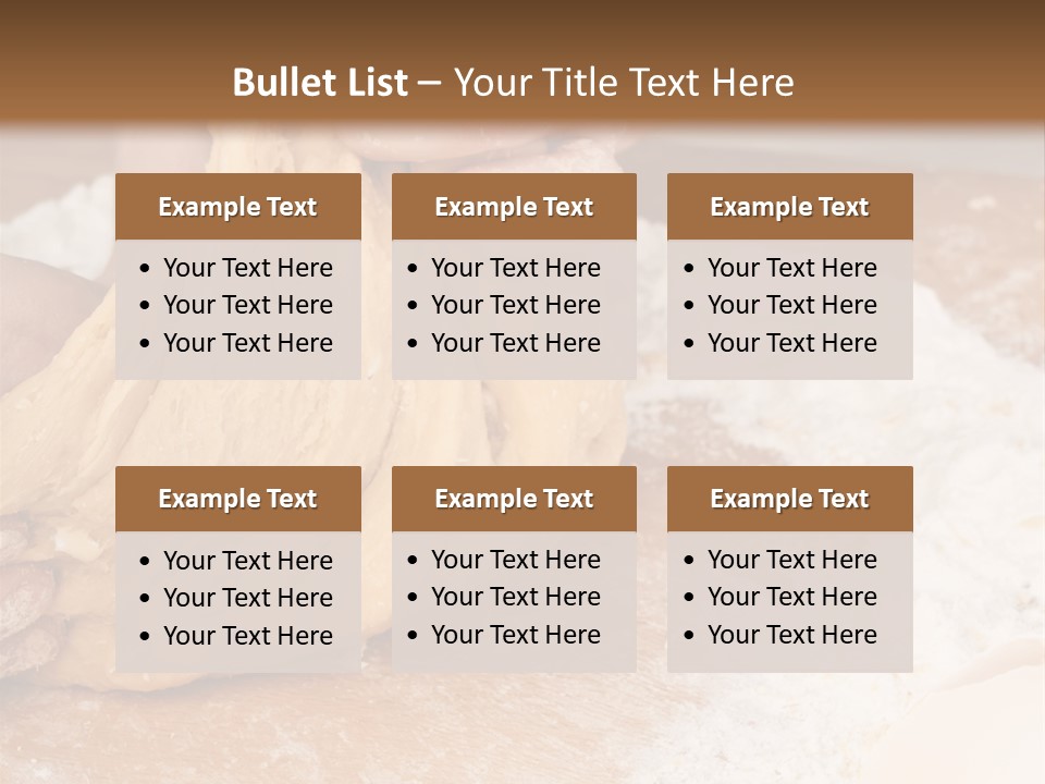 Table Raw Ingredient PowerPoint Template