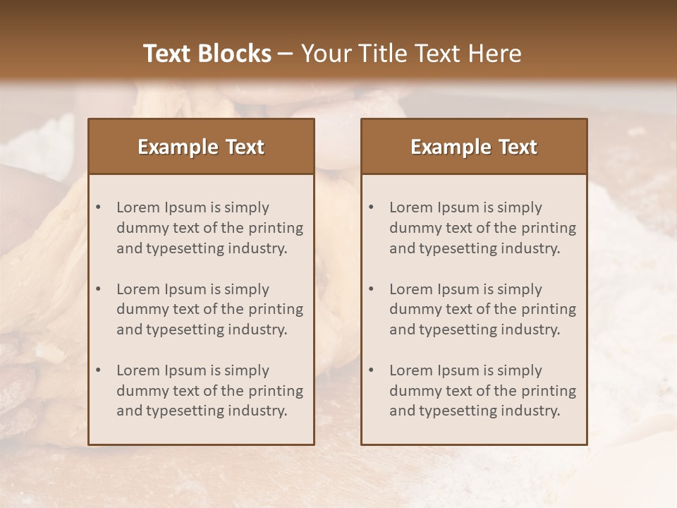 Table Raw Ingredient PowerPoint Template