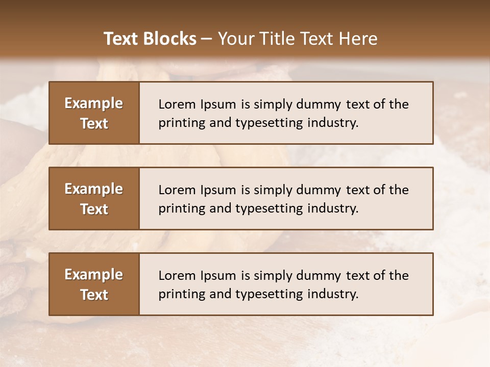 Table Raw Ingredient PowerPoint Template