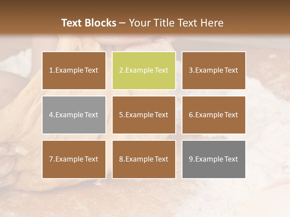 Table Raw Ingredient PowerPoint Template