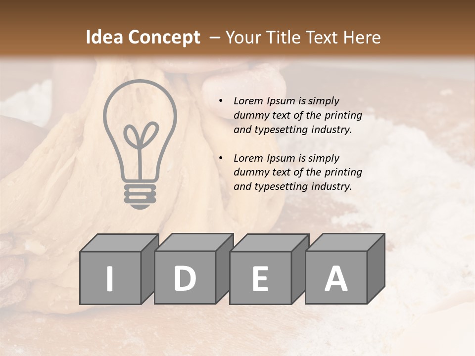 Table Raw Ingredient PowerPoint Template