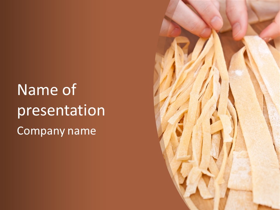 Pappardelle Counter Homemade PowerPoint Template