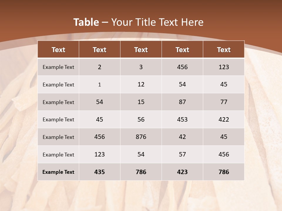 Pappardelle Counter Homemade PowerPoint Template