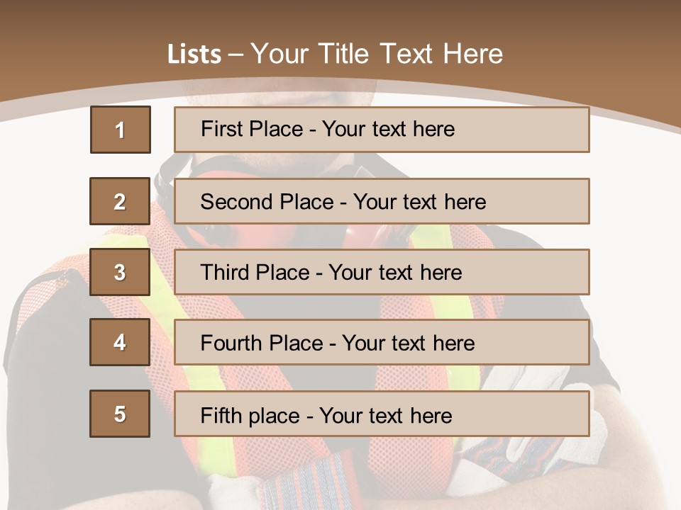 Construction Worker PowerPoint Template