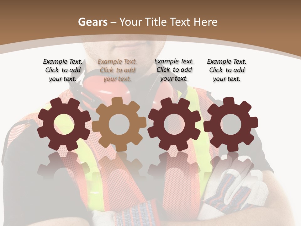 Construction Worker PowerPoint Template