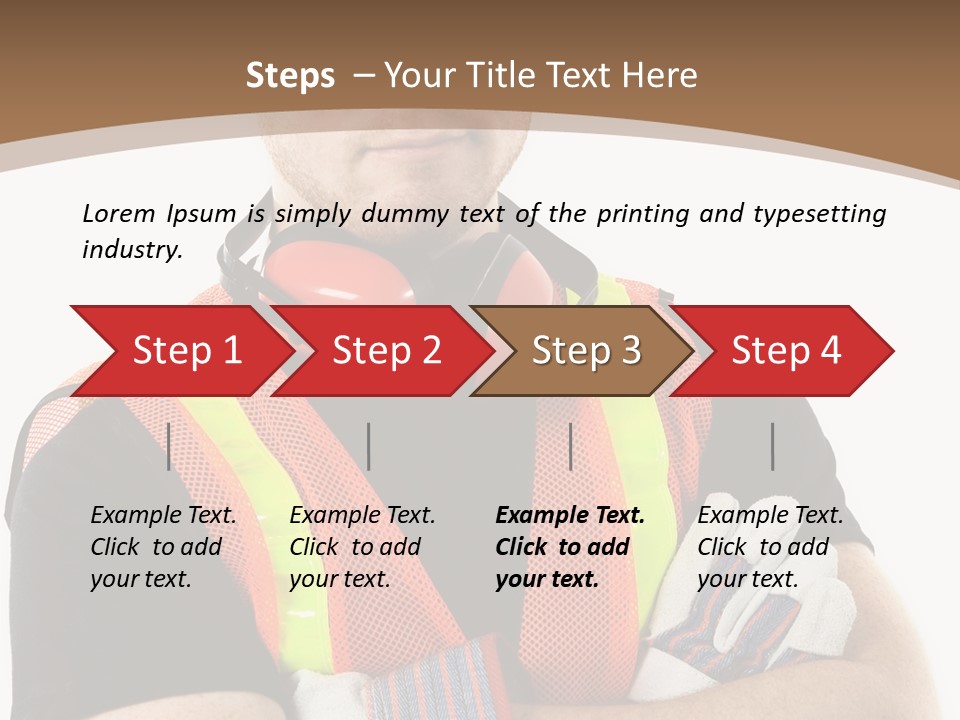 Construction Worker PowerPoint Template