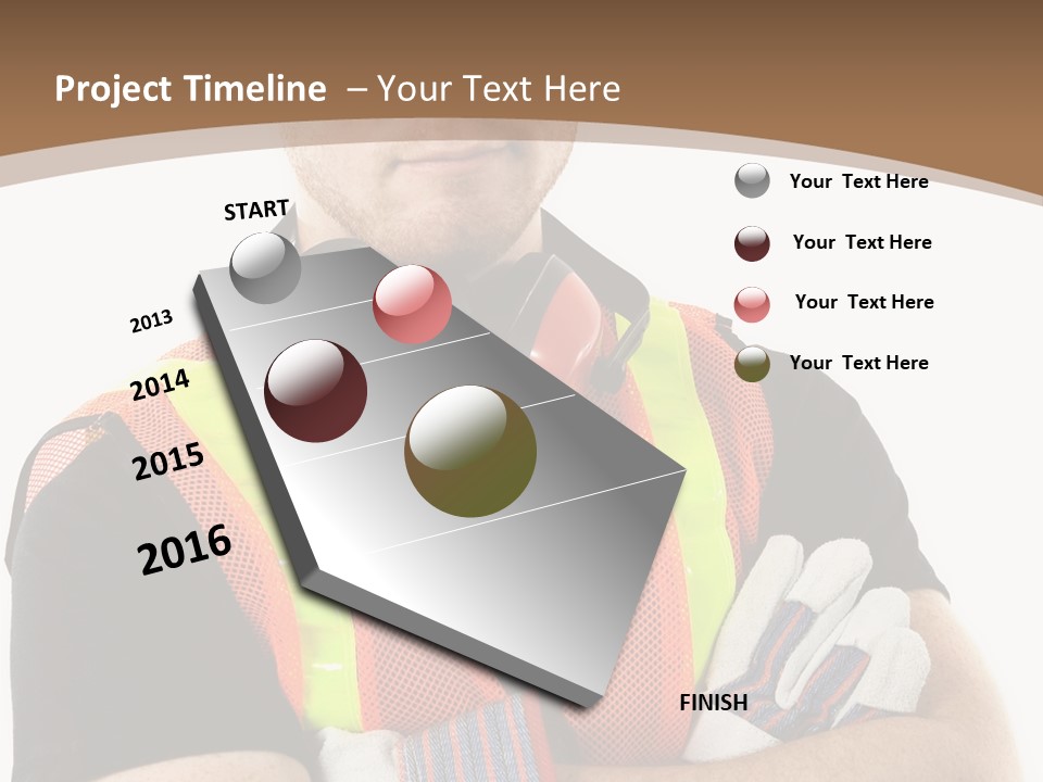Construction Worker PowerPoint Template