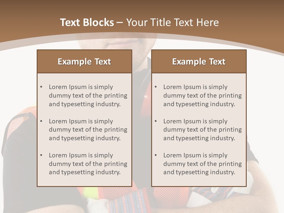 Construction Worker PowerPoint Template