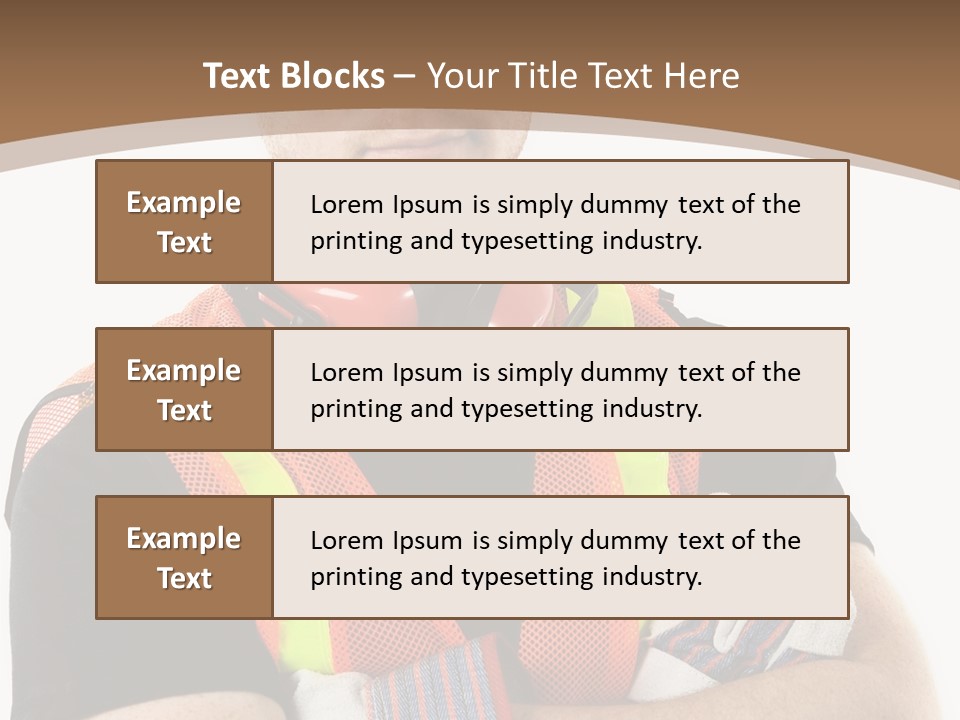 Construction Worker PowerPoint Template