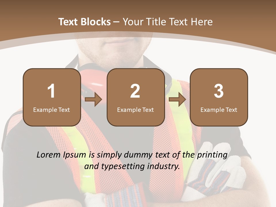 Construction Worker PowerPoint Template