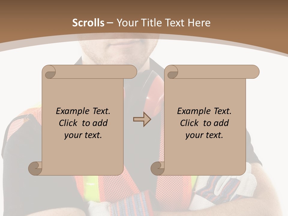 Construction Worker PowerPoint Template
