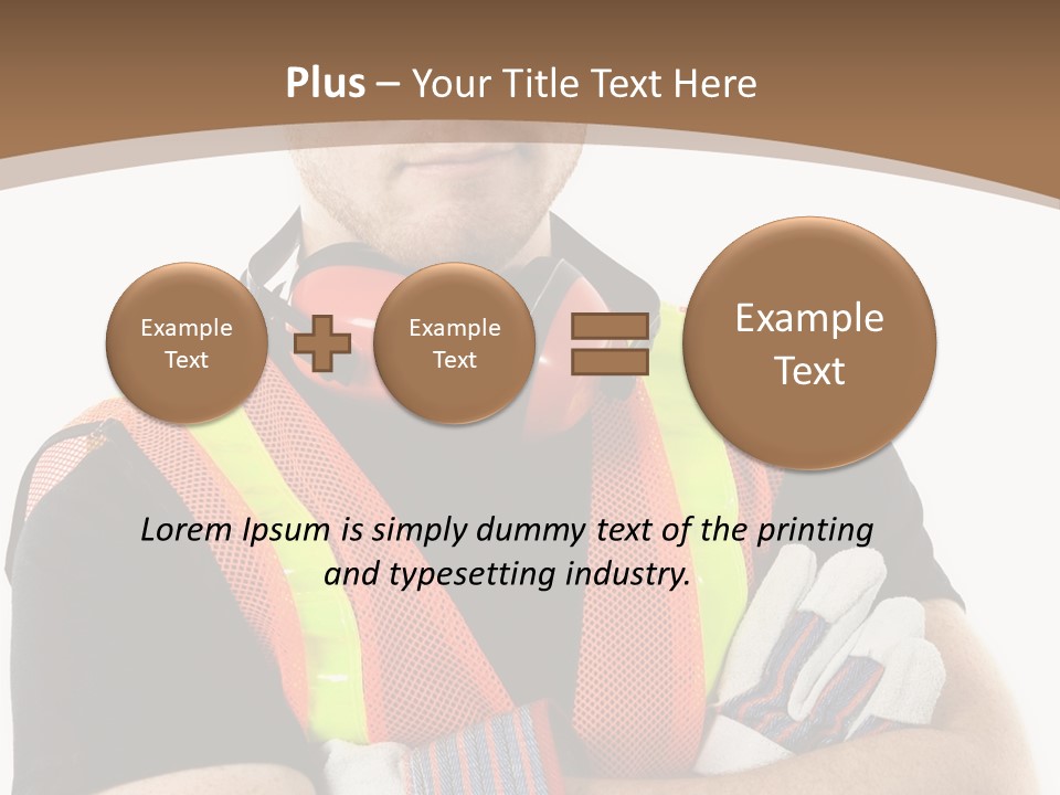 Construction Worker PowerPoint Template