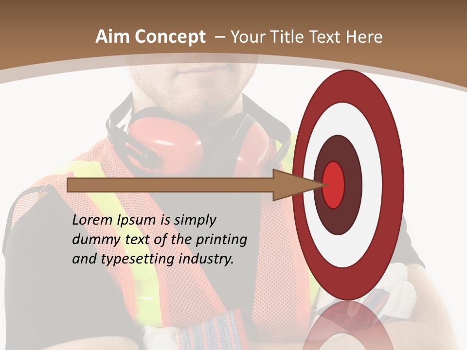 Construction Worker PowerPoint Template