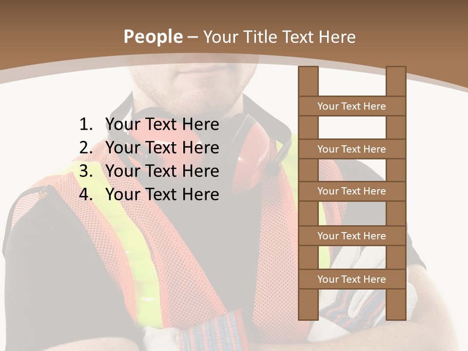 Construction Worker PowerPoint Template