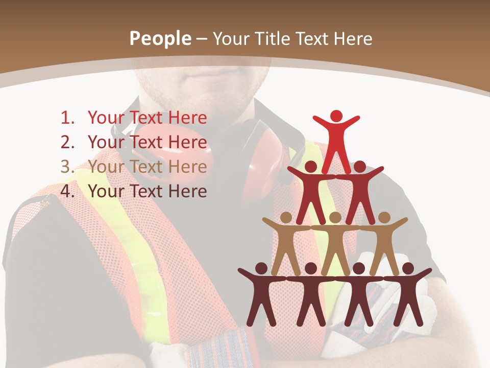 Construction Worker PowerPoint Template