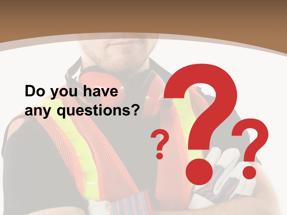 Construction Worker PowerPoint Template