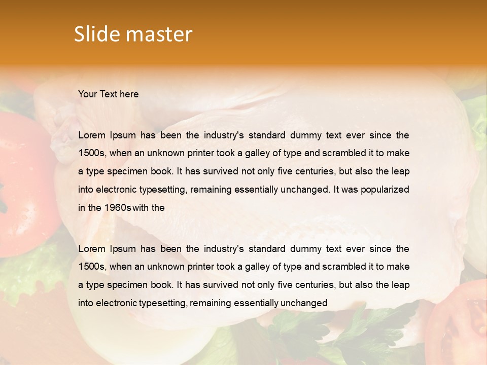 Uncooked Vegetable Protein PowerPoint Template