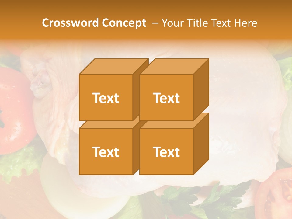 Uncooked Vegetable Protein PowerPoint Template