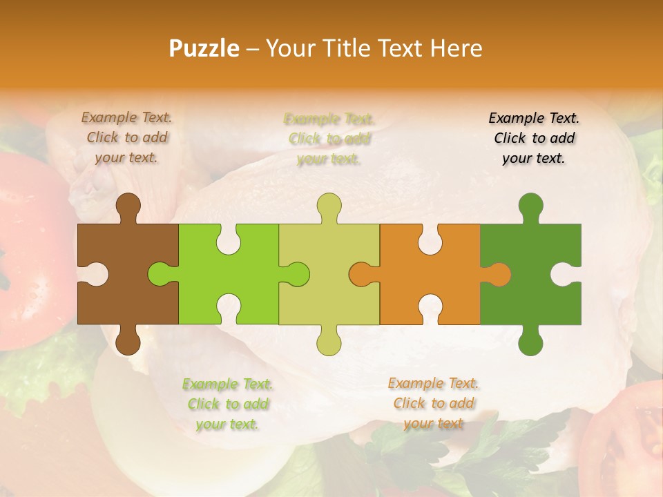 Uncooked Vegetable Protein PowerPoint Template