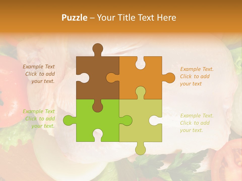 Uncooked Vegetable Protein PowerPoint Template