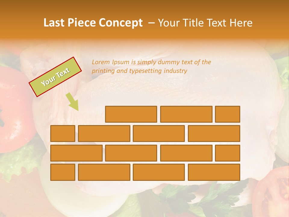 Uncooked Vegetable Protein PowerPoint Template