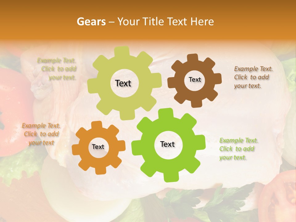 Uncooked Vegetable Protein PowerPoint Template