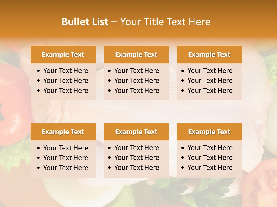 Uncooked Vegetable Protein PowerPoint Template