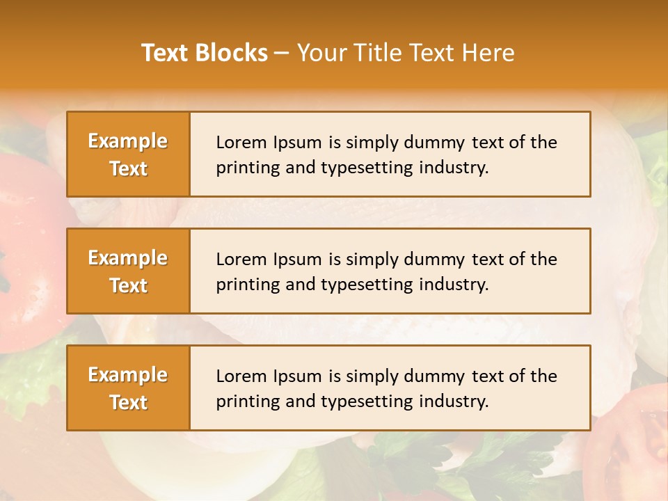 Uncooked Vegetable Protein PowerPoint Template
