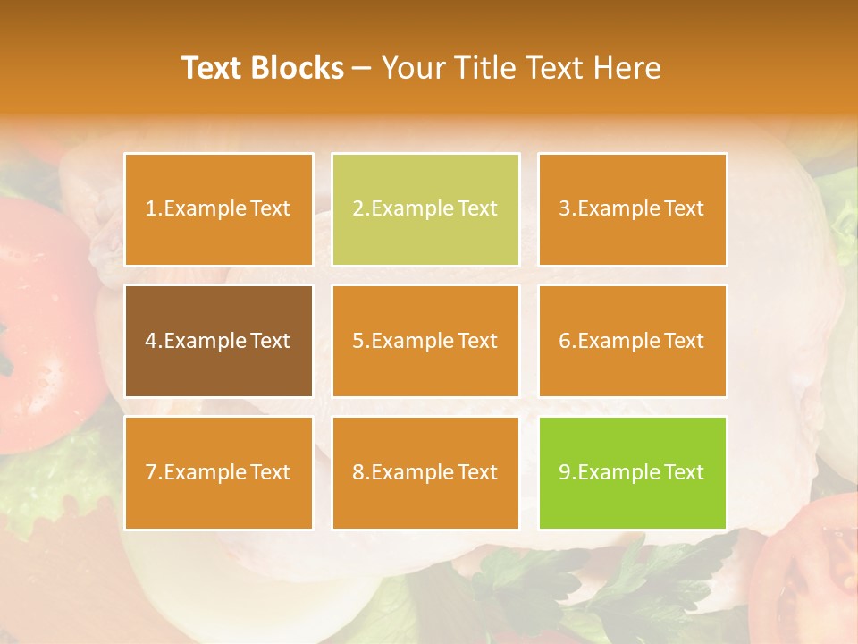 Uncooked Vegetable Protein PowerPoint Template