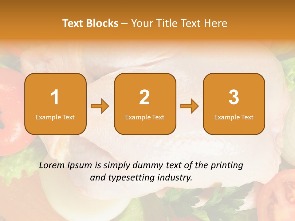 Uncooked Vegetable Protein PowerPoint Template