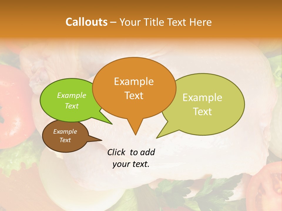 Uncooked Vegetable Protein PowerPoint Template