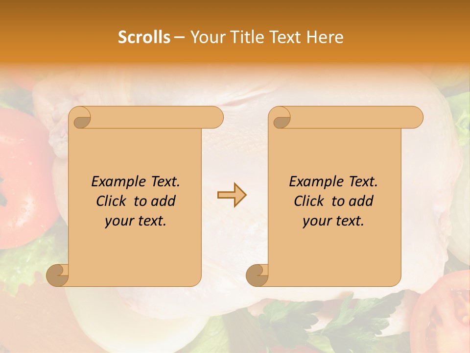 Uncooked Vegetable Protein PowerPoint Template