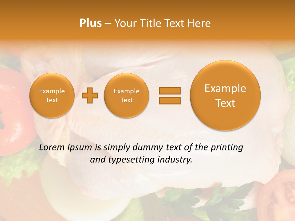 Uncooked Vegetable Protein PowerPoint Template
